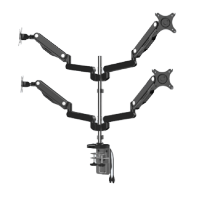 Gas spring desk monitor bracket